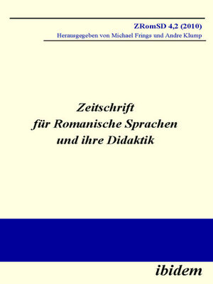 cover image of Zeitschrift für Romanische Sprachen und ihre Didaktik
